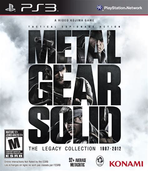 metal gear legacy collection ps3 box art printable|metal gear solid 1 ps3.